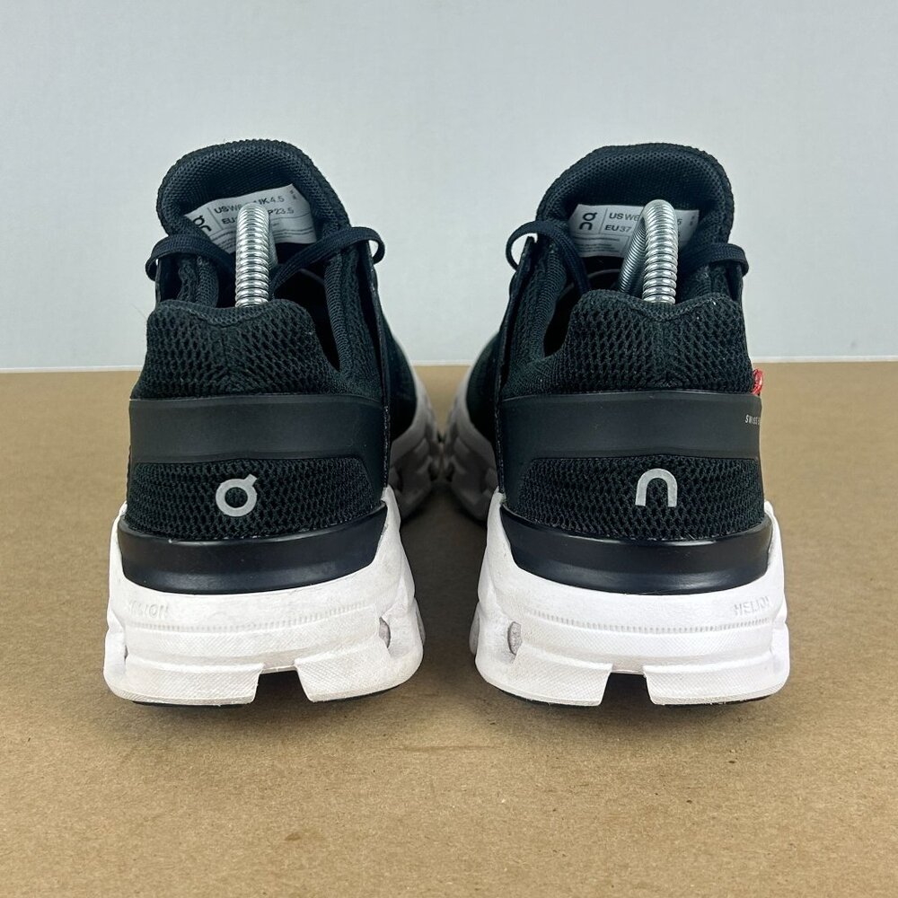 On Cloudswift Athletic Running Shoes Womens 6.5 Black White Low Top Lace Up - Picture 4 of 10